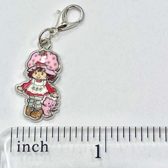 Vintage Strawberry Shortcake Custard Kitty Cat Clip On Charm Zipper Pull Bag - Picture 7 of 8